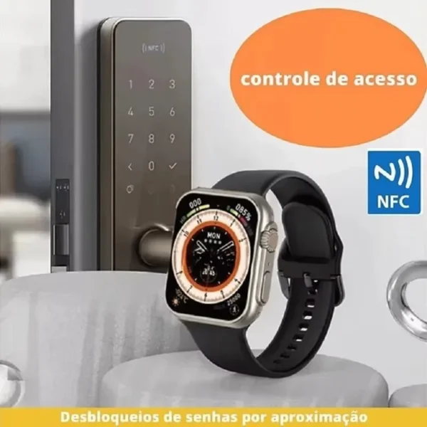 Relógio Inteligente HW8 Tela HD 2.2", GPS, NFC, à Prova d'Água - Image 6